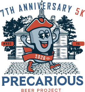 Precarious Beer Hall's Anniversary 5K logo
