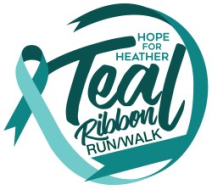 2026 Teal Ribbon Run / Walk - Hope for Heather logo