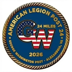 24-Mile George Washington Run, Walk, n’ Roll Challenge - Alexandria American Legion Post 24 logo