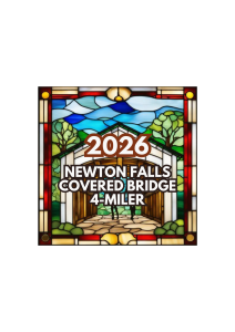 Newton Falls Covered Bridge 4-Miler logo