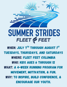 Summer Strides Kid's 4-week program logo