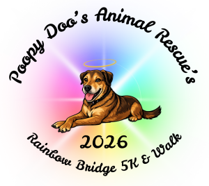 Poopy Doo's Animal Rescue's 3rd Annual Rainbow Bridge 5K and Walk logo