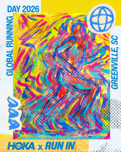 Global Running Day Celebration Group Run w/HOKA logo