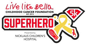 Live Like Bella Superhero 5k presented by Nicklaus Children's Hospital logo