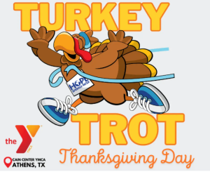 2025 Turkey Trot Athens TX 5K & Fun Run benefiting Hope Springs Water on Thanksgiving Day 11/27/25 logo