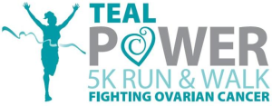 Teal Power 5K Run and 3K Walk logo