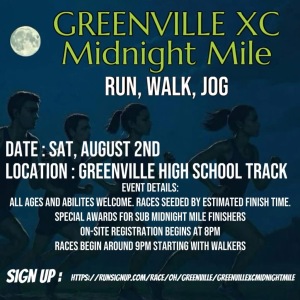 Greenville XC's Midnight Mile logo