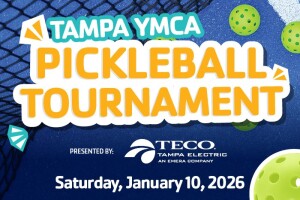 Tampa YMCA 1st Annual Pickleball Tournament! logo