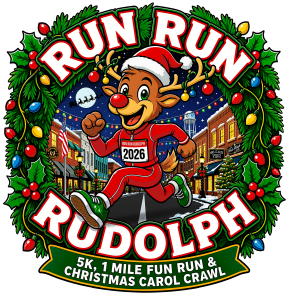 Run Run Rudolph 5K, 1 Mile Fun Run, & Christmas Carol Crawl logo