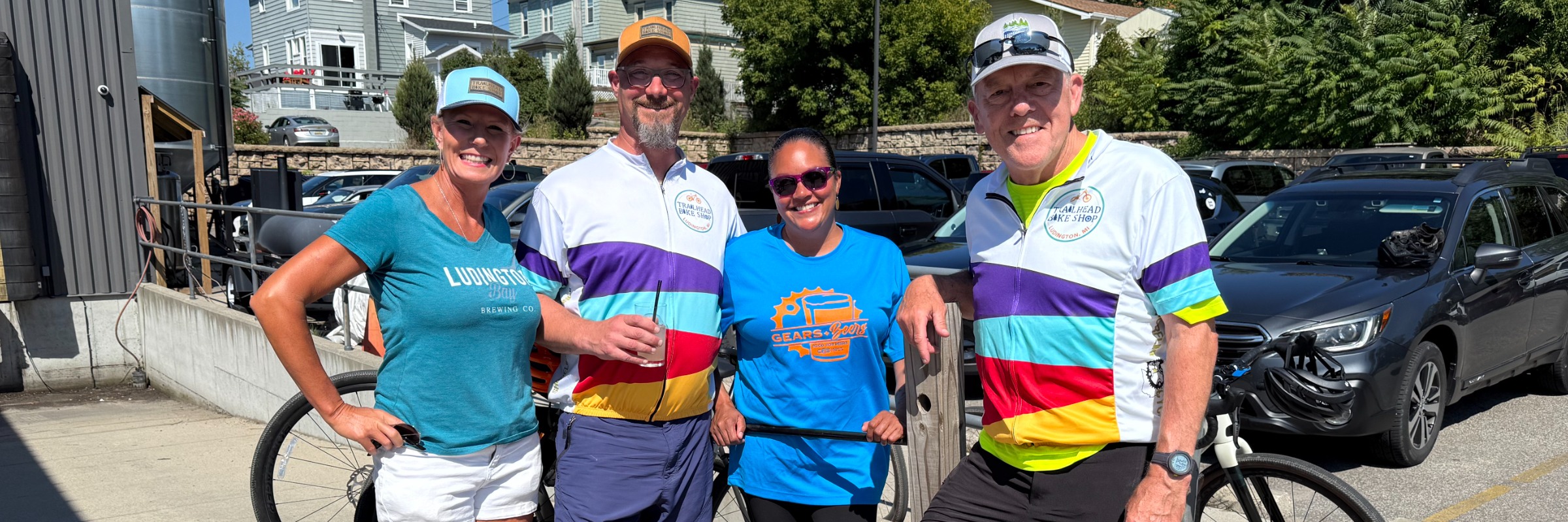 Ludington Bay Brewing/ Trailhead Bike Shop   Gears + Beers = Food for Peers