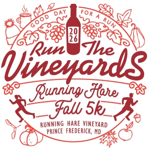 Run the Vineyards - Running Hare Fall 5K logo