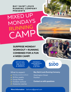 Mixed up Mondays Running Camp logo