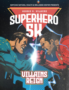 Sopchak Superhero 5k: Heroes vs Villains logo