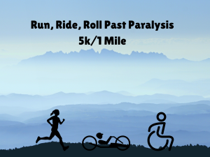 Run, Ride, Roll Past Paralysis  10K bike/5K/ 1 mile logo
