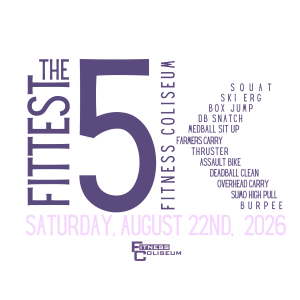 The Fittest 5k by Fitness Coliseum logo