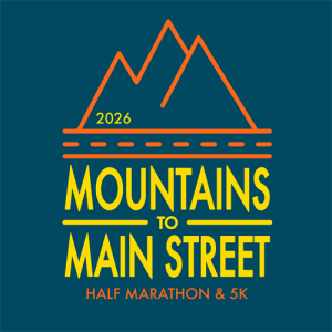 Mountains to Mainstreet Half Marathon & 5K logo
