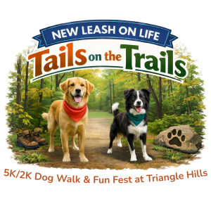 Tails on the Trails at Triangle Hills 5K and 2K Dog Run/Walk and Fun Fest logo