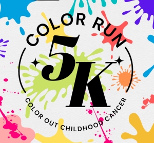Color Run 5k and 2k logo