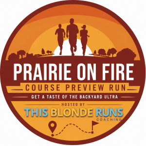 Prairie On Fire Course Preview Run logo