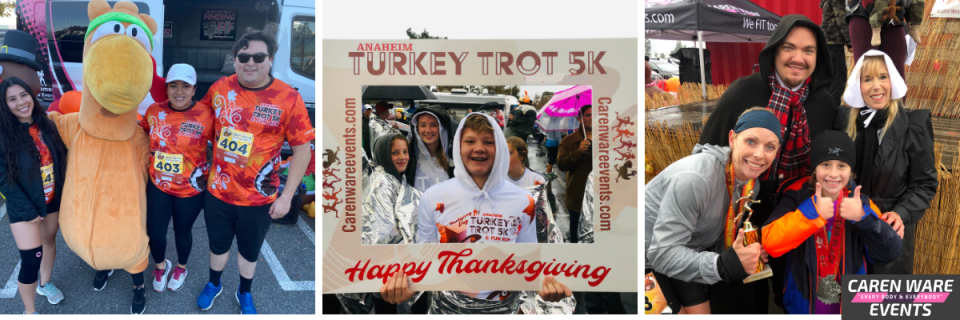 Anaheim Turkey Trot 5K/10K  -Corner of Katella on the SANTA ANA RIVER TRAIL.  Across the street from Honda Center