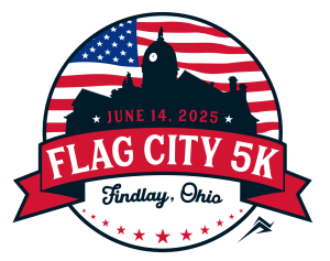FLAG CITY 5K, HOSTED BY MARATHON logo