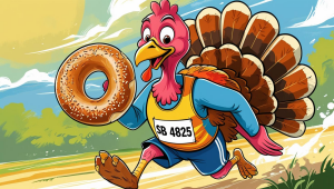Stuff a Bagel 5K Gobble Wobble logo