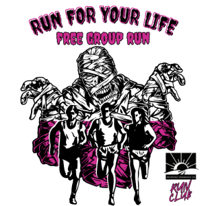 Run For Your Life! Free Halloween Group Run! logo