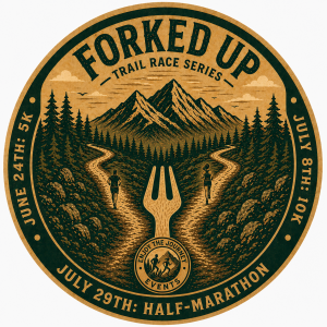 Forked Up Trail Series 5k/10k/Half-Marathon logo