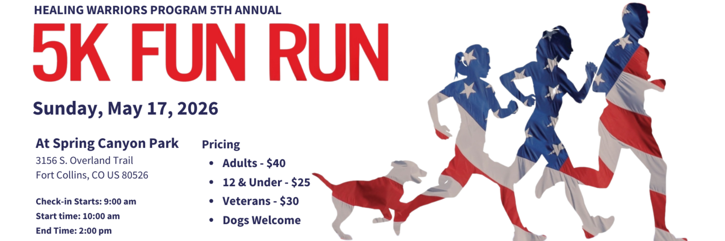 Healing Warriors Program 2026 Annual 5K Fun Run