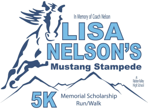 Lisa Nelson’s Mustang Stampede 5K logo