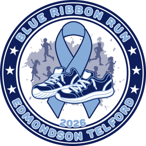 Blue Ribbon Run 5K logo