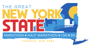 "LOOP THE LAKE" The Great New York State Marathon Weekend logo