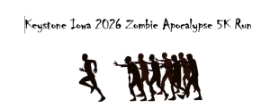 Keystone Iowa 2026 Zombie Apocalypse 5K Run logo