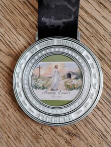 Happy Easter Virtual 5K, 10K, 13.1M, & 26.2M (April 2026) logo