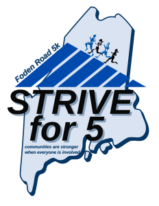 STRIVE for 5 - Foden Road 5K logo