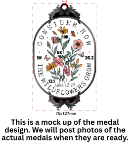 2026 Consider How the Wildflowers Grow 1M 5K 10K 13.1 26.2 1M 5K 10K 13.1 26.2 logo