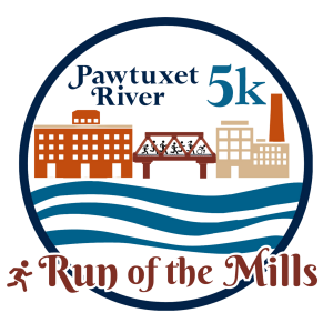 Pawtuxet River 5k: Run of the Mills logo