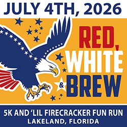 Red, White & Brew 5k logo