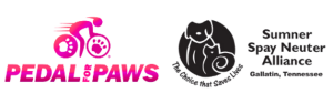 Pedal for Paws logo