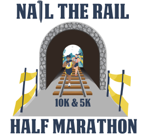 Nail the Rail Half Marathon, 10K & 5K logo