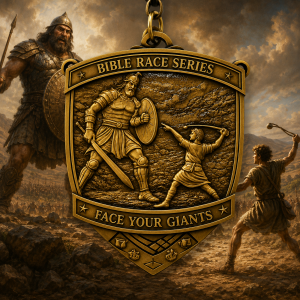 Face Your Giants Race | Christian Virtual Run 1M 5K 10K 13.1 26.2 logo