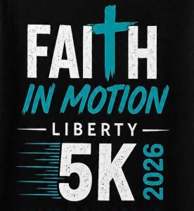 Faith in Motion Liberty 5K logo