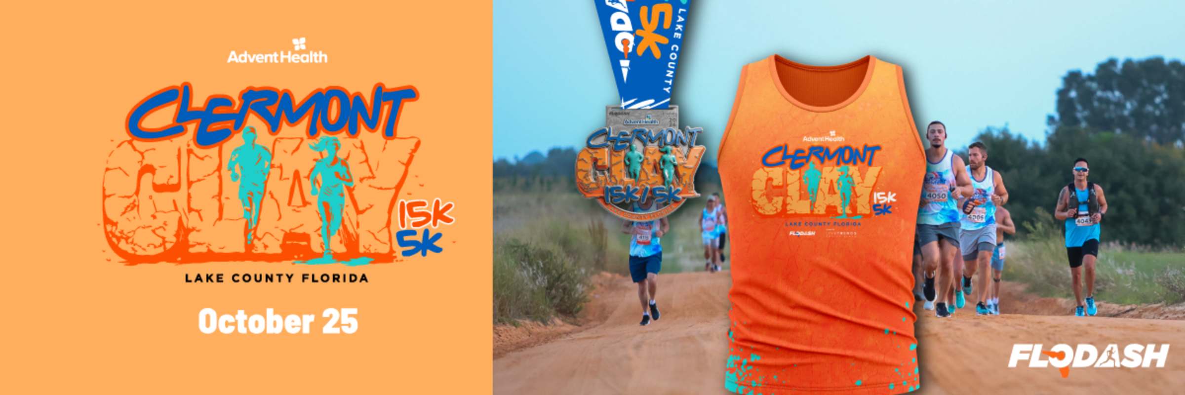 AdventHealth Clermont Clay 15K & 5K presented by LiveTrends Design Group
