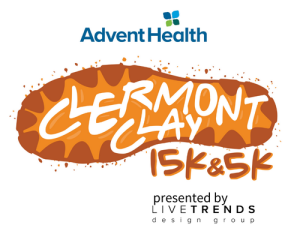 AdventHealth Clermont Clay 15K & 5K presented by LiveTrends Design Group logo