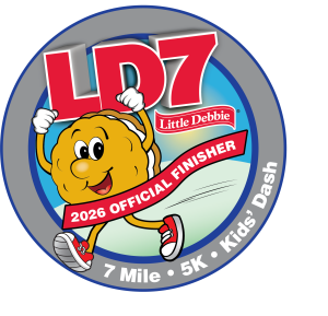 The 2026 Little Debbie 7 Family Fun Run logo