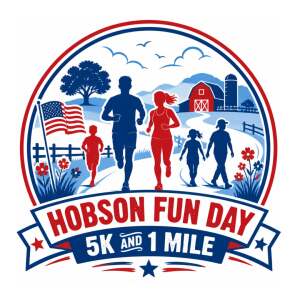 Hobson Fun Day 5K and 1 Mile logo