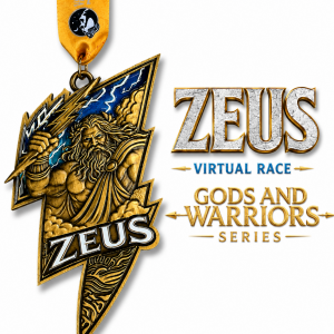 Zeus Race | Gods & Warriors Virtual Running Series 1M 5K 10K 13.1 26.2 logo