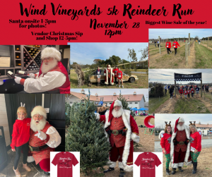 Wind Vineyards Reindeer Run/Walk logo
