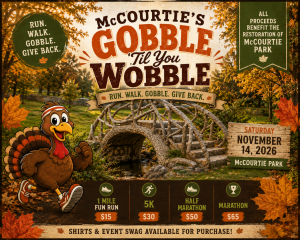 McCourtie’s Gobble ’Til You Wobble logo