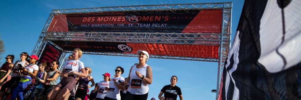 Des Moines Women's Half Marathon, 10K, 5K + Team Relay